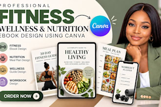 design fitness wellness and nutrition ebooks using canva