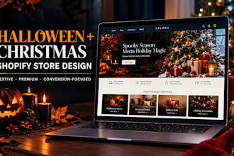design halloween shopify store christmas shopify store halloween website vormac