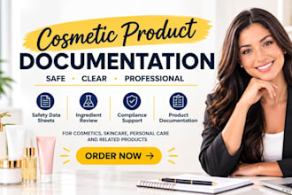 prepare material safety data sheet for cosmetic amazon product