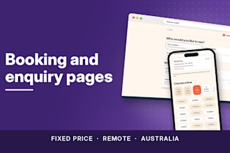build a booking or enquiry page on wix or lovable for your business