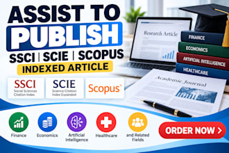 assist to publish ssci scie scopus article in finance economic ai healthcare