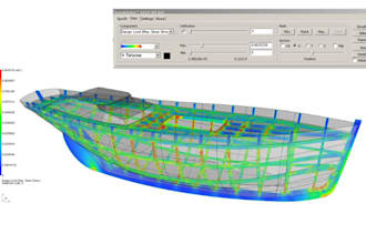 perform structural fea and scantling analysis for marine vessels
