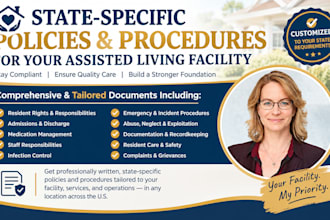 write state specific policies and procedures for your assisted living facility