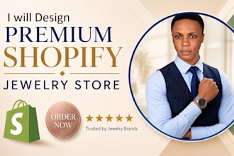 design a premium shopify dropshipping jewelry store for your jewelry brand