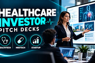 design healthcare investor pitch decks for healthtech