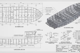 design boat and barge steel aluminum frames