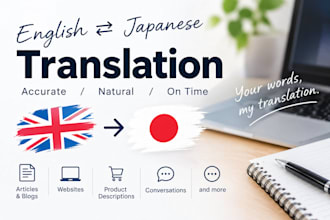 manually translate english to japanese and japanese to english