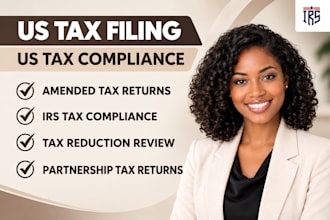 file US tax service US tax amendment compliance partnership tax, tax reduction