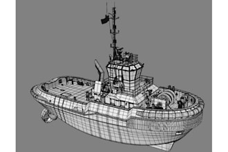 convert marine 2d blueprints to 3d cad