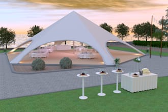 create photorealistic 3d renders of your event venue