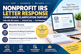 prepare professional responses to irs nonprofit letters and compliance inquiries