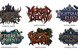 do death doom, gothic doom and atmospheric doom logo