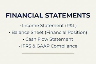 prepare financial statements and financial reports