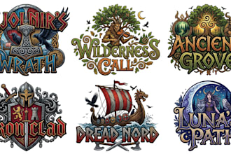 design folk metal, pagan metal and medieval logo