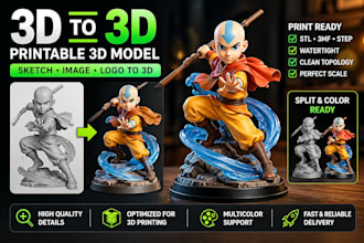 convert stl to 3mf and add colors for 3d printing