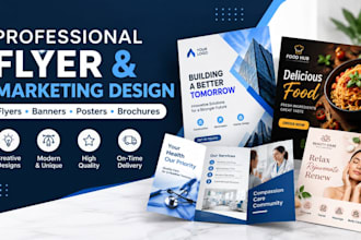 design professional flyers, banners and marketing materials