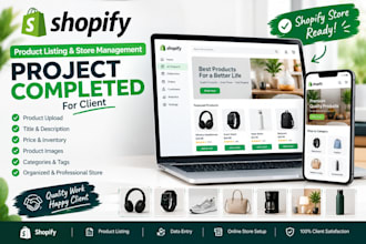 be your shopify product listing expert and store assistant