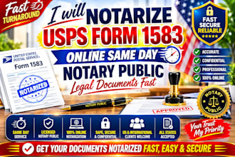 notarize fast documents online, usps form 1583, irs, apostille for any state