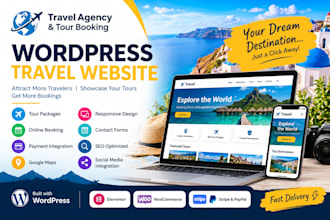 build a travel agency website with tour booking and