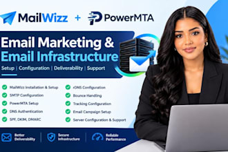 setup mailwizz SMTP mailwizz powermta mailwizz server mailwizz bulk email