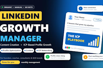 be your linkedin growth manager for personal branding