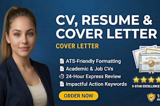 edit your academic cv, resume, cover letter for university and jobs fast review