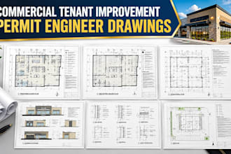 prepare commercial tenant improvement permit engineer drawings