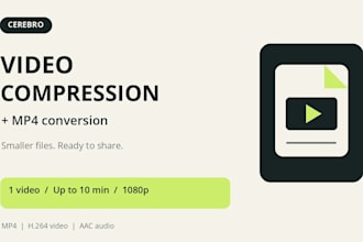 compress and convert your video to mp4