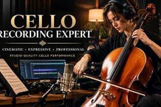 record and compose cello solo for your song as a session cellist and musician