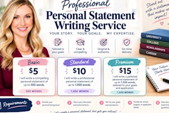 write,edit personal statement,statement of purpose,ucas,eras,application essay