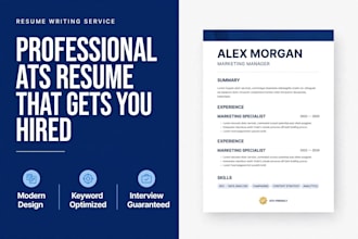 write ats resume professional CV cover letter linkedin