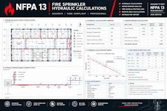 perform nfpa 13 fire sprinkler hydraulic calculations