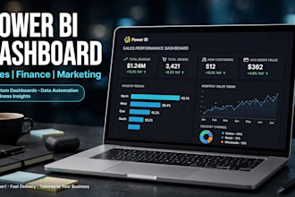 create a stunning power bi dashboard for marketing and sales report