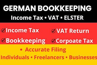 do german bookkeeping income tax vat corporate tax return filings via elster