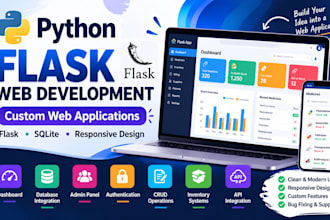 develop a python flask web application with sqlite database