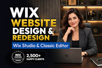 design wix website and redesign a business wix website