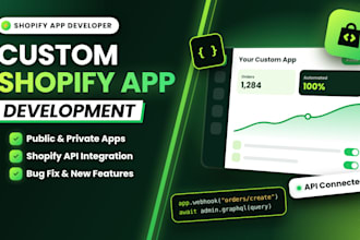 be your shopify app developer for custom shopify app development