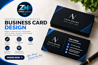 design a modern buisness card for your brand
