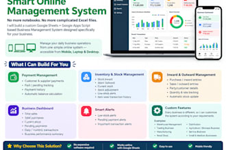 transform your manual business into a smart online system