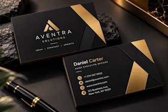 design a professional modern business card
