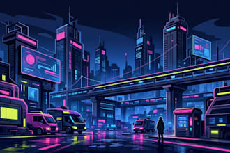 design a cinematic cyberpunk sci fi futuristic city