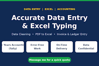 do accurate data entry excel typing and data cleaning