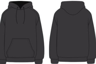 do 2d clothing hoodie and sport wear mock ups for your band