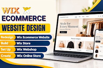 redesign wix ecommerce website design wix store  wix webshop  wix online store