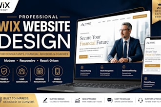 wix website design for consultant financial advisor website coach wix website