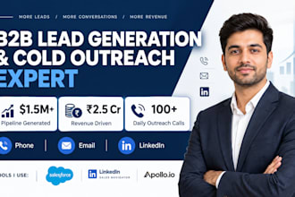do b2b lead generation, cold outreach and sales prospecting