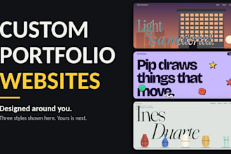 design and build modern portfolio website