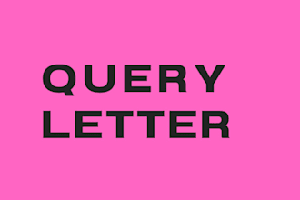 write a professional query letter for your book or manuscript