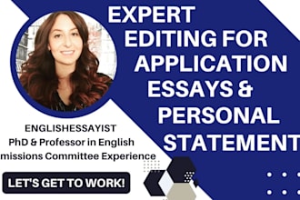 professionally edit college application essays and personal statements