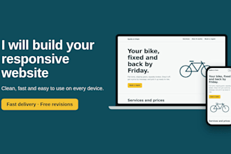 design and build a fast, responsive website